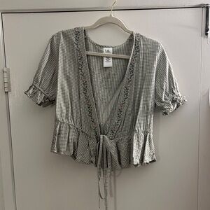 Green Disney Ruffle Top